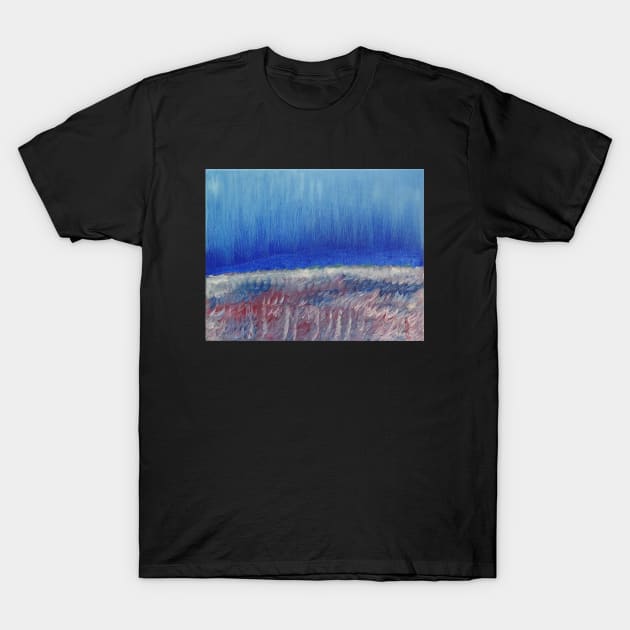 Light T-Shirt by Unique Black White Colorful Abstract Art